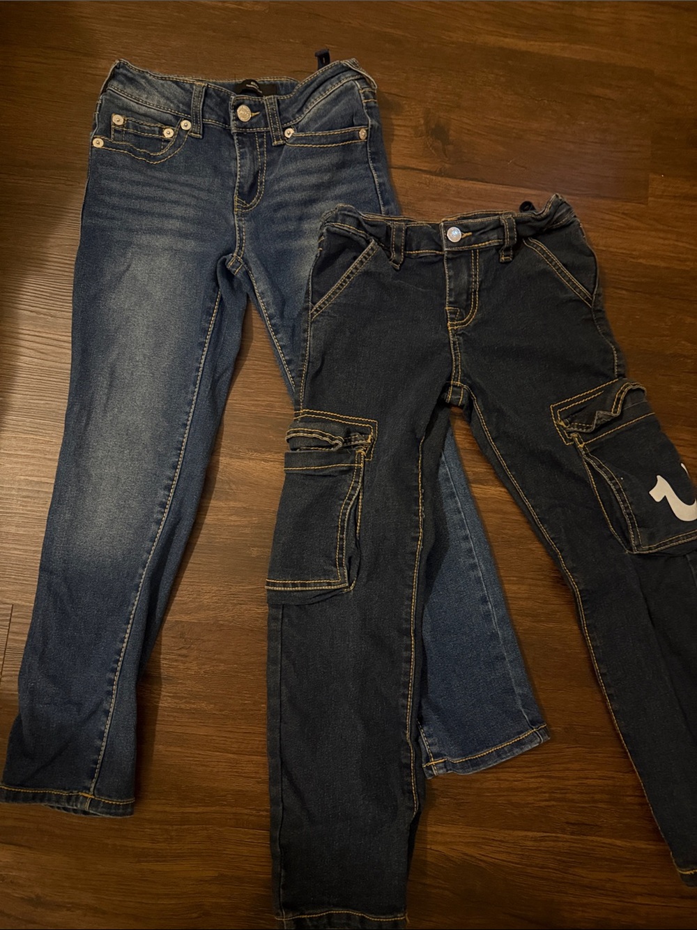 Kids Dark Blue Denim Jeans - Pack of 2